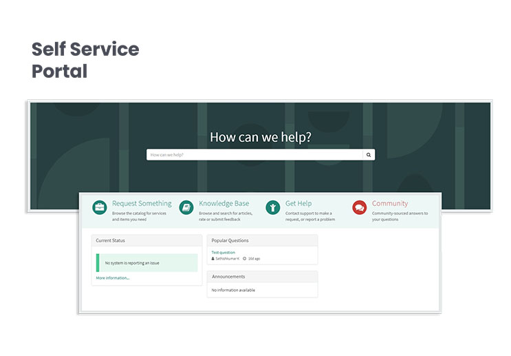 ServiceNow Self Service Portal