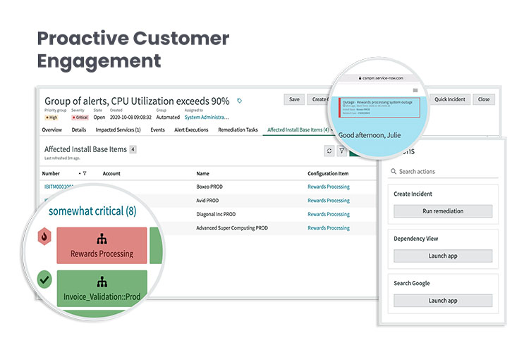 ServiceNow Proactive Customer Service Operations